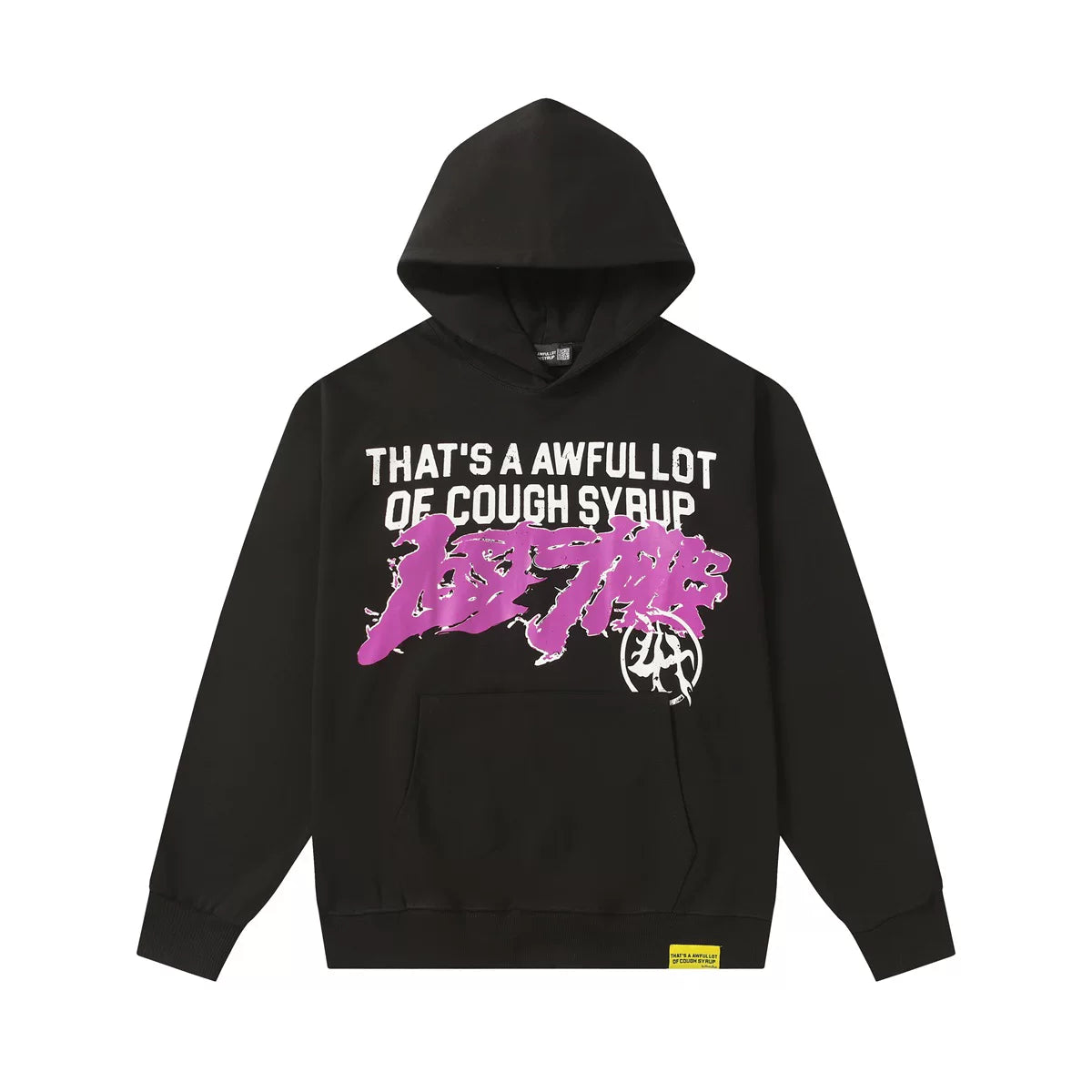 That’s A Awful Lot Of Cough Syrup Purple Graffiti Black Pullover Hoodie