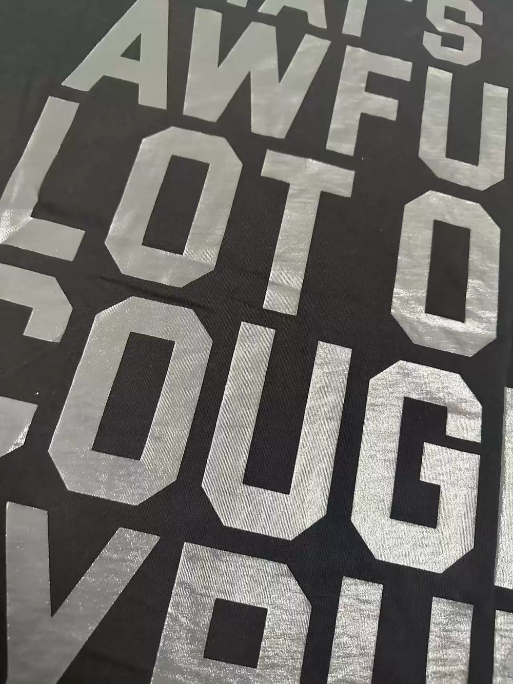 That’s A Awful Lot Of Cough Syrup Measuring Scale Graphic Oversized Black Tee