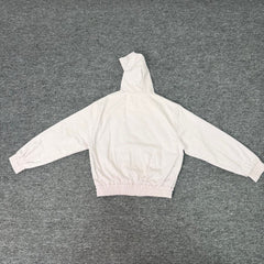 Derschutze Light‑Pink Cropped Hooded Jacket Cherry‑Blossom Tree Branch Front‑Sleeve Print