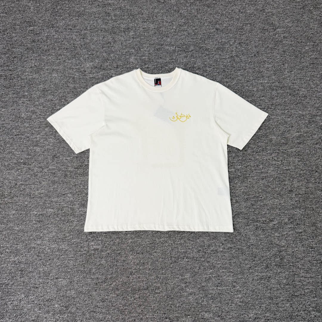 Derschutze White Vintage Retro Art Graphic Tee
