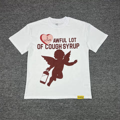 THAT'S A AWFUL LOT OF COUPH SYRUP Vintage Washed Cupid Cough Syrup Graphic T-Shirt