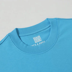 That’s A Awful Lot Of Cough Syrup Dropout Bear Blue Front‑Back Print Oversized Tee