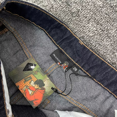 Derschutze Floral Detail Dark Denim Jeans