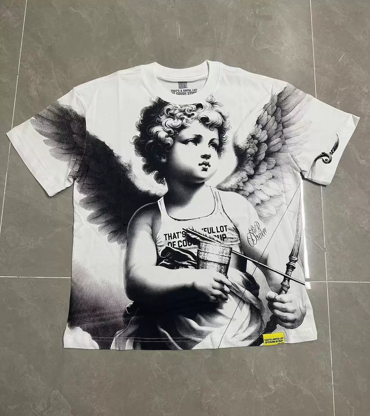 That's A Awful Lot Of Cough Syrup Cherub Angel Streetwear Tee