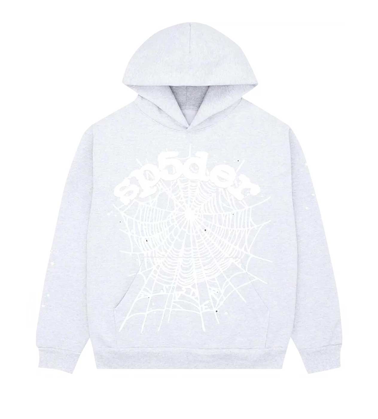 Sp5der OG Web Hoodie Heather Grey