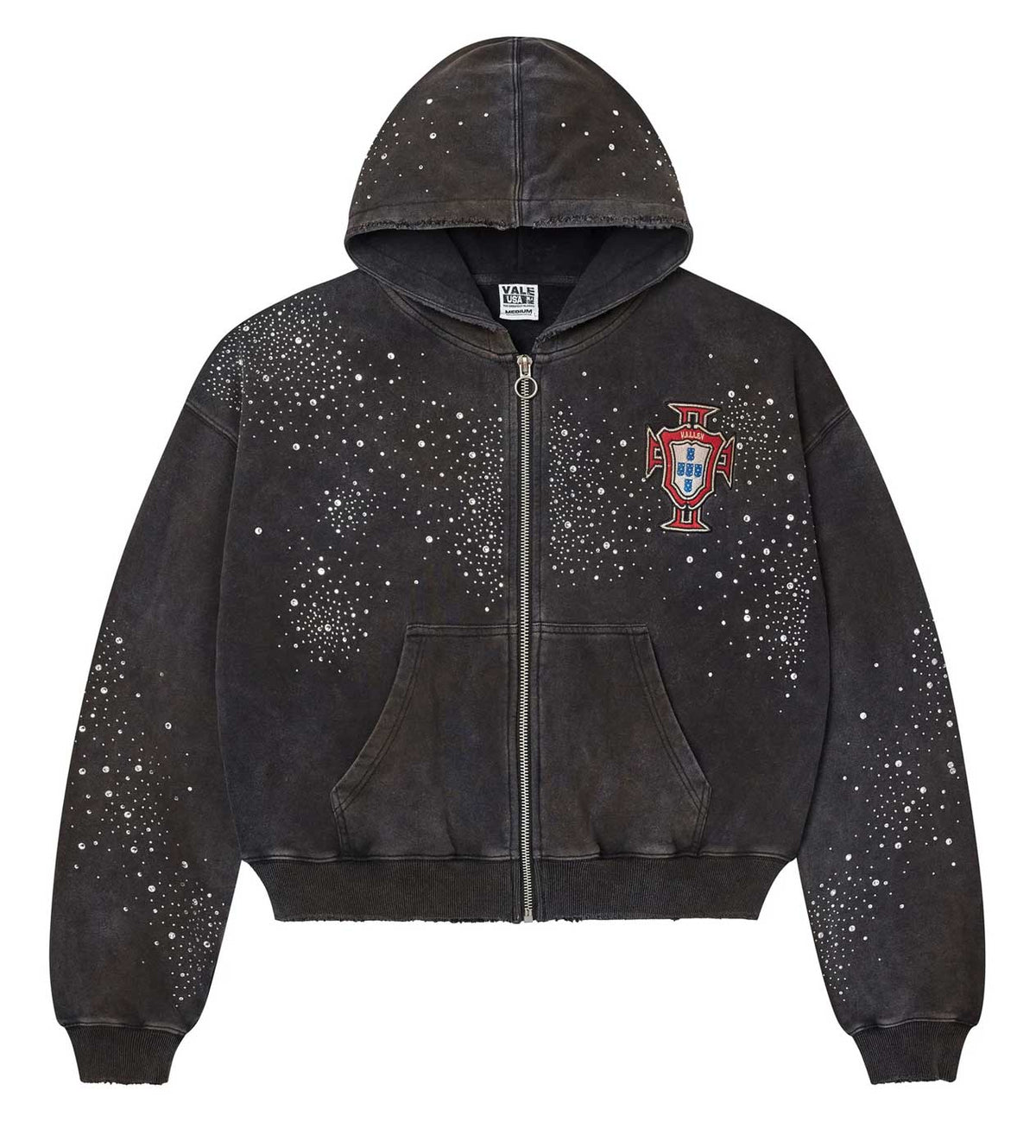 Vale Forever Pluto Cluster Zip Up Hoodie Black