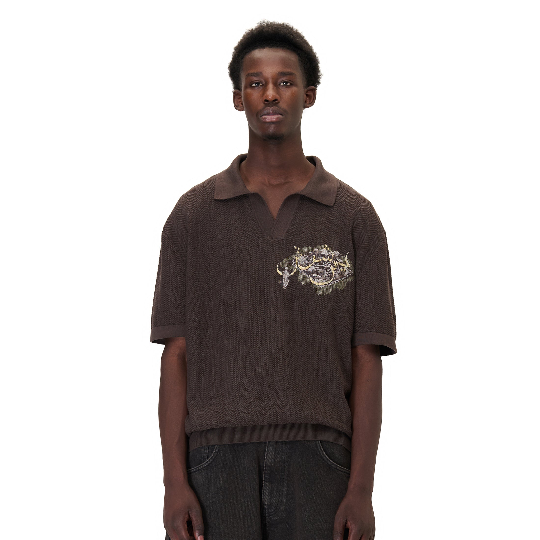 Derschutze "aziza" polo Knit brown