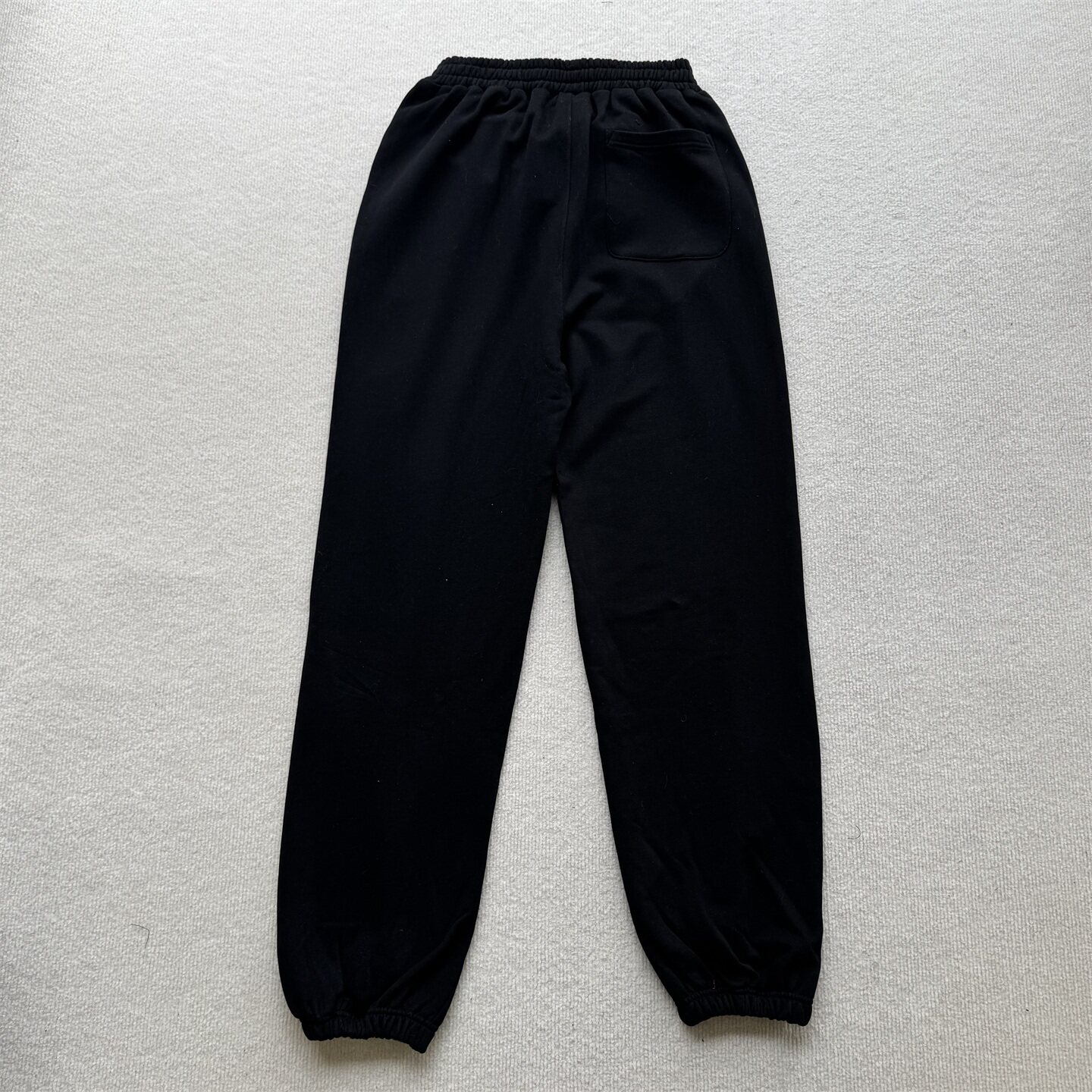 Derschutze Black Cropped Hoodie & Jogger Set Bear‑Koi Fish Embroidery