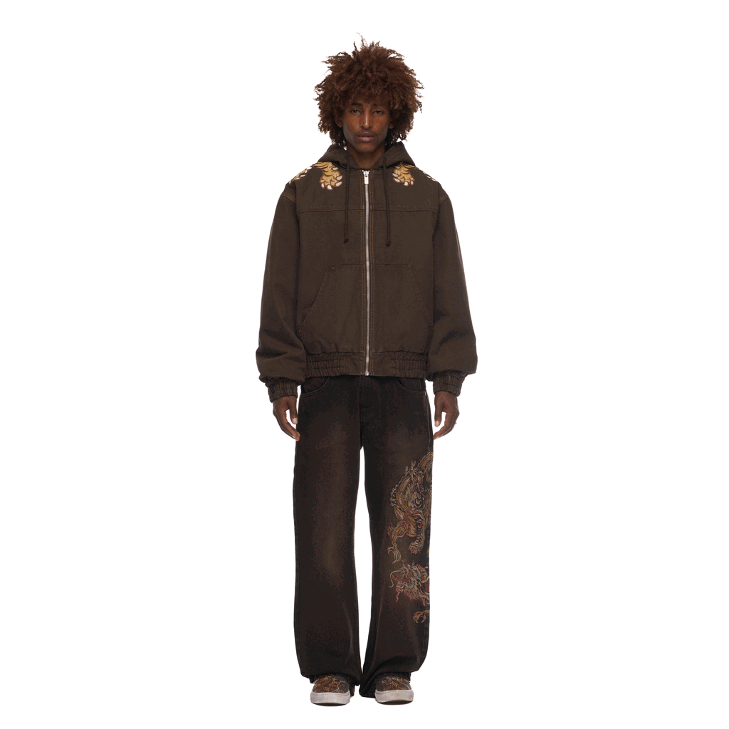 Derschutze "lotus v2" brown bootcut Denim